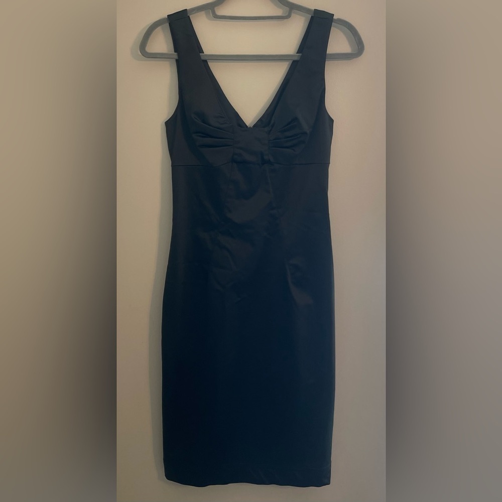 D&G Black V-Neck Mini Dress